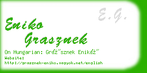 eniko grasznek business card